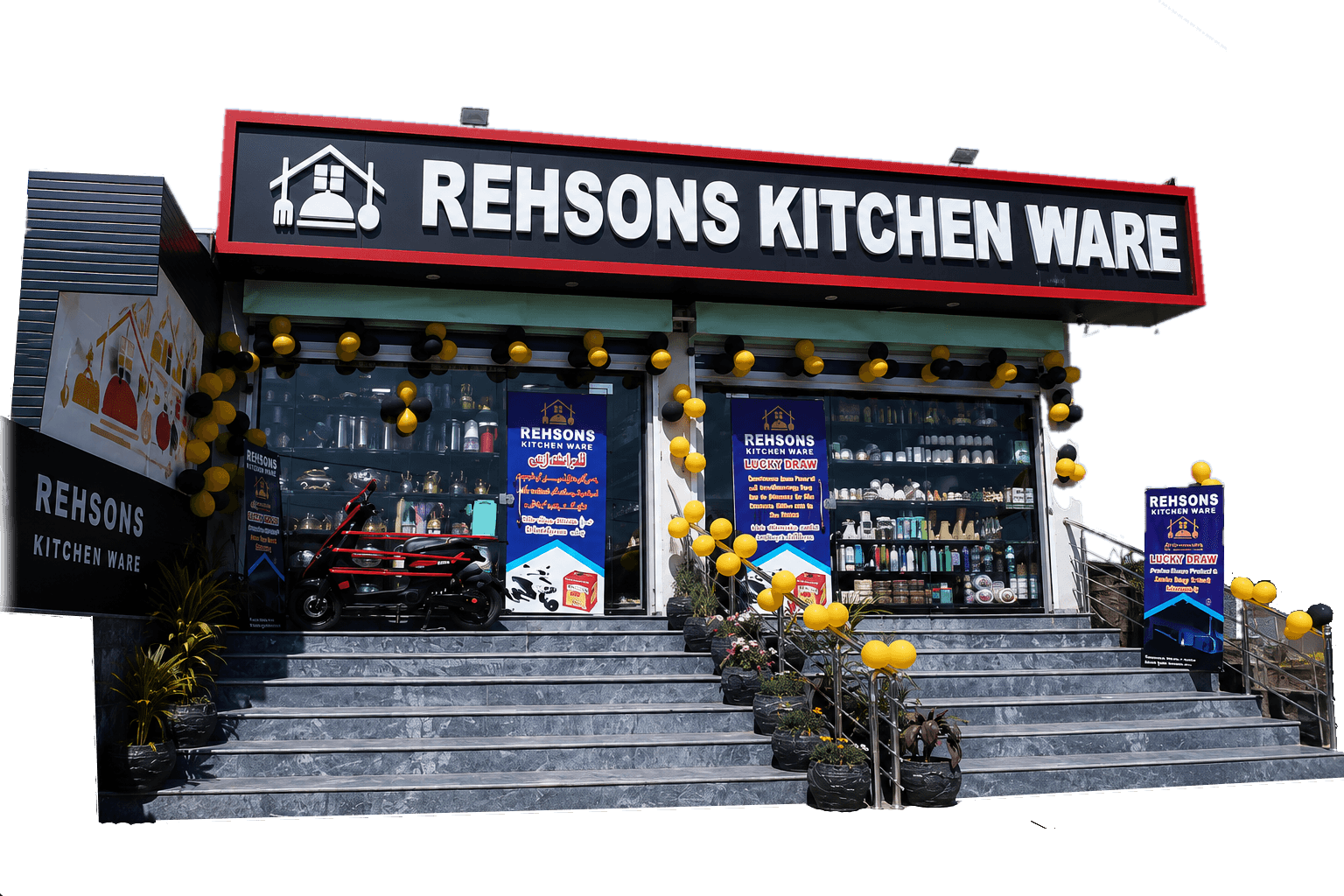 Rehsons Kitchen Ware storefront at Nasir Bagh Road, Askari 6, Peshawar